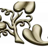 Elegant Acanthus Corner Ornament - STL 3D Model for CNC