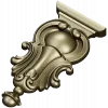 Ornate Baroque Cartouche STL for CNC Routing and Furniture Applique