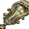 Ornate Baroque Cartouche STL for CNC Routing and Furniture Applique