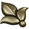 Leaf Fleuron STL 3D Model for CNC