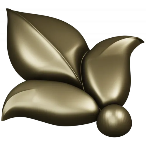 Leaf Fleuron STL 3D Model for CNC
