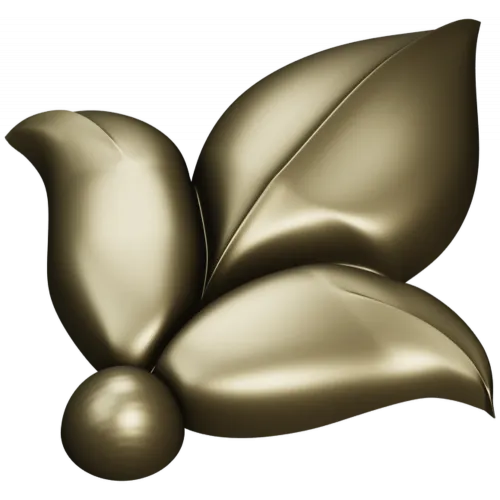 Leaf Fleuron STL 3D Model for CNC