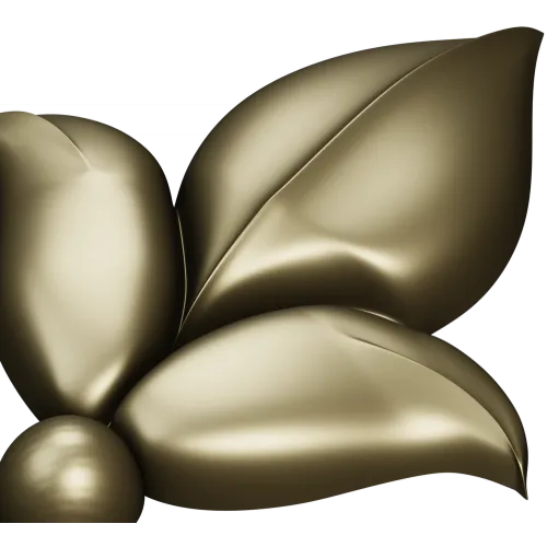 Leaf Fleuron STL 3D Model for CNC