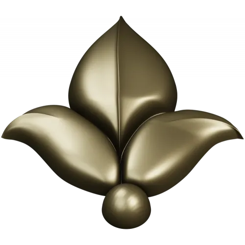 Leaf Fleuron STL 3D Model for CNC