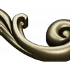 Baroque Scroll Leaf - STL 3D model for CNC carving