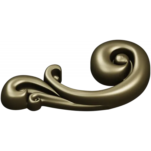 Baroque Scroll Leaf - STL 3D model for CNC carving