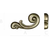 Baroque Scroll Leaf - STL 3D model for CNC carving