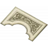 Baroque Arched Panel STL for CNC Routing