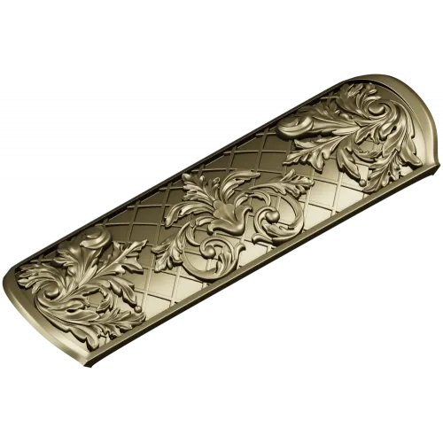 Ornate Acanthus Horizontal Panel - STL 3D Model for CNC