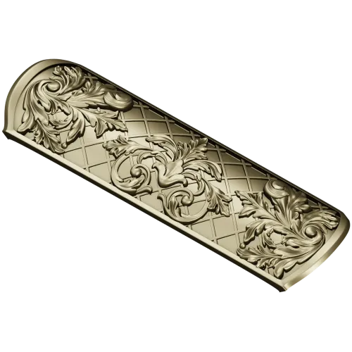 Ornate Acanthus Horizontal Panel - STL 3D Model for CNC