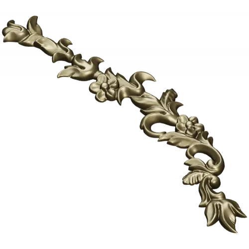 Ornamental Floral Vine Applique STL for CNC Router