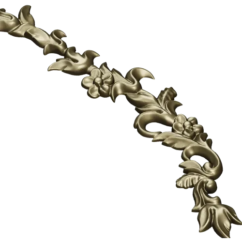 Ornamental Floral Vine Applique STL for CNC Router