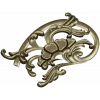 Rococo floral corner ornament - STL 3D model for CNC milling
