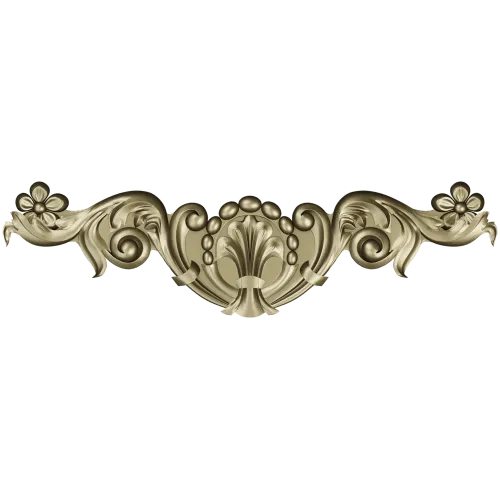 Aurora Acanthus Crest - STL 3D model for CNC milling