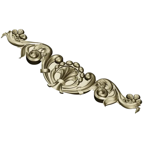Aurora Acanthus Crest - STL 3D model for CNC milling
