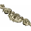 Aurora Acanthus Crest - STL 3D model for CNC milling