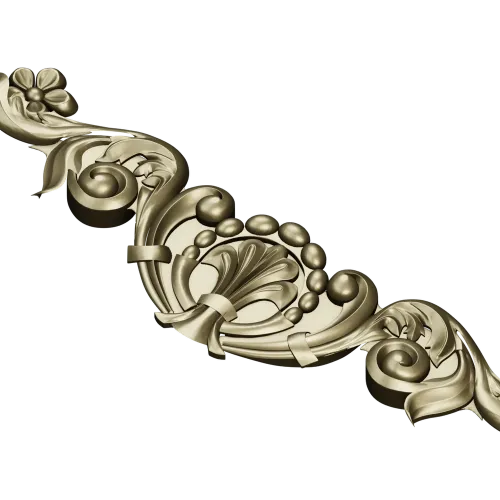 Aurora Acanthus Crest - STL 3D model for CNC milling