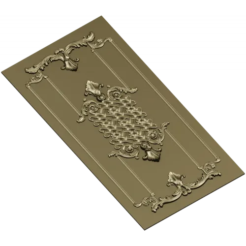 Рельефная панель в барочном стиле - 3D модель STL для ЧПУ
