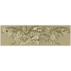 Baroque floral frieze STL 3D model for CNC