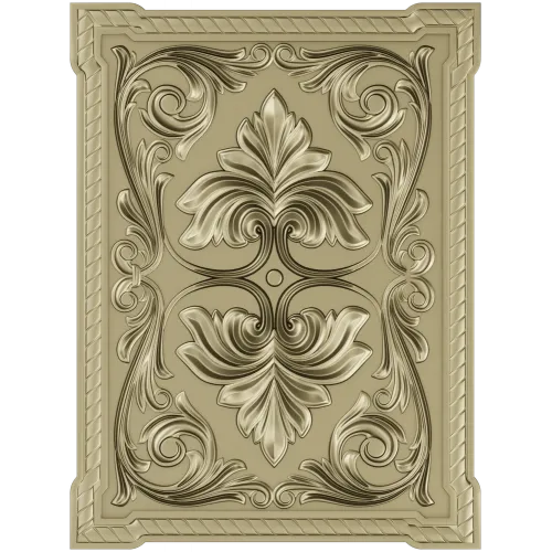 Regal Palmette Panel - STL 3D model for CNC decorative panel