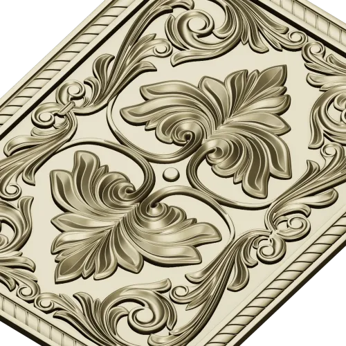 Regal Palmette Panel - STL 3D model for CNC decorative panel
