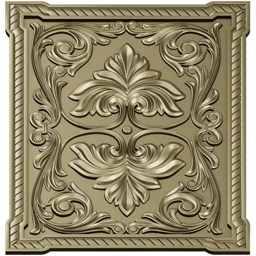 Regal Palmette Panel - STL 3D model for CNC decorative panel