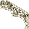 Acanthus triple-arch decorative panel STL for CNC