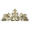 Vineyard Cross Crest - high-relief STL 3D model for CNC