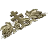 Vineyard Cross Crest - high-relief STL 3D model for CNC