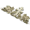 Vineyard Cross Crest - high-relief STL 3D model for CNC