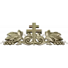 Vineyard Cross Crest - high-relief STL 3D model for CNC