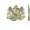 Королевский картуш со львами - STL модель для ЧПУ