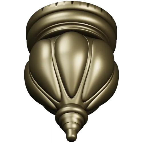 Classic acorn-style finial STL for CNC milling