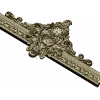Ornate Cartouche 3D STL for CNC - High-Relief Acanthus Pediment