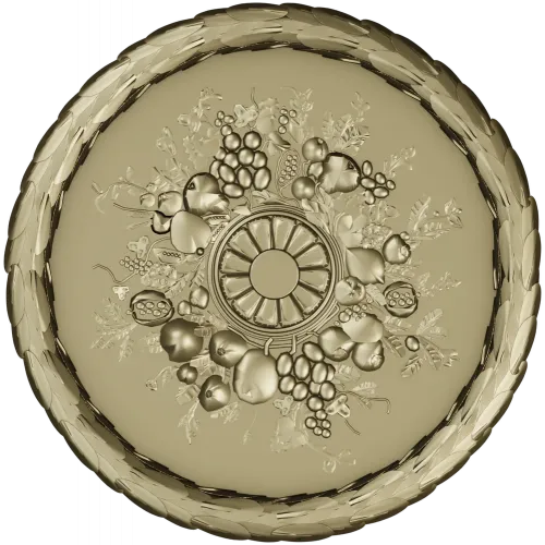 Harvest Rosette - detailed STL 3D model for CNC rosette panel