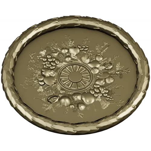 Harvest Rosette - detailed STL 3D model for CNC rosette panel