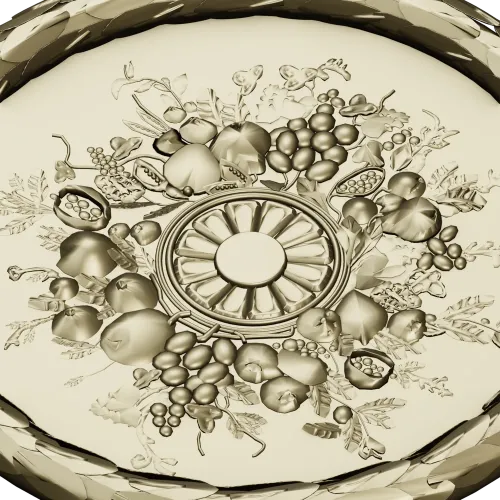 Harvest Rosette - detailed STL 3D model for CNC rosette panel