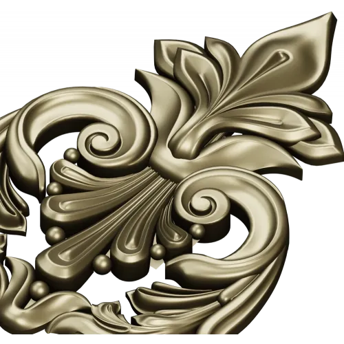 Акантовый картуш "Лоретта" - 3D модель STL для ЧПУ