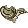 Acanthus Corner Cartouche - STL 3D Model for CNC Milling