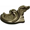 Acanthus Corner Cartouche - STL 3D Model for CNC Milling