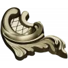 Acanthus Corner Cartouche - STL 3D Model for CNC Milling