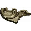 Acanthus Corner Cartouche - STL 3D Model for CNC Milling