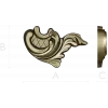 Acanthus Corner Cartouche - STL 3D Model for CNC Milling