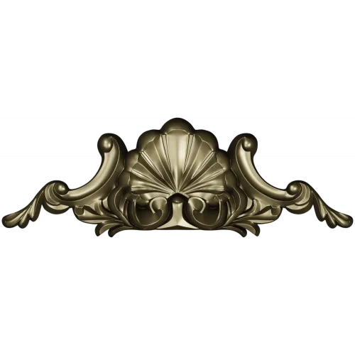 Seashell Rocaille Crest - STL 3D model for CNC