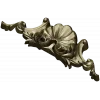 Seashell Rocaille Crest - STL 3D model for CNC