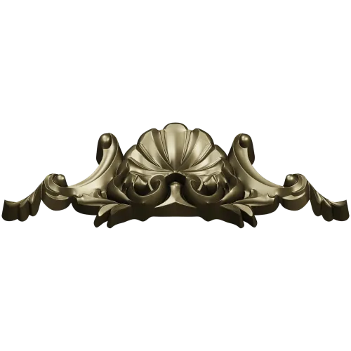 Seashell Rocaille Crest - STL 3D model for CNC