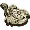 Rococo cartouche STL 3D model for CNC milling