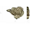 Rococo cartouche STL 3D model for CNC milling