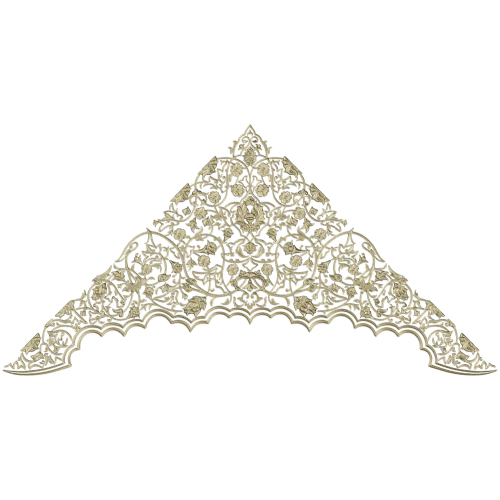 Arabesque Corner Crest STL for CNC