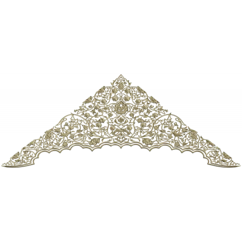 Arabesque Corner Crest STL for CNC